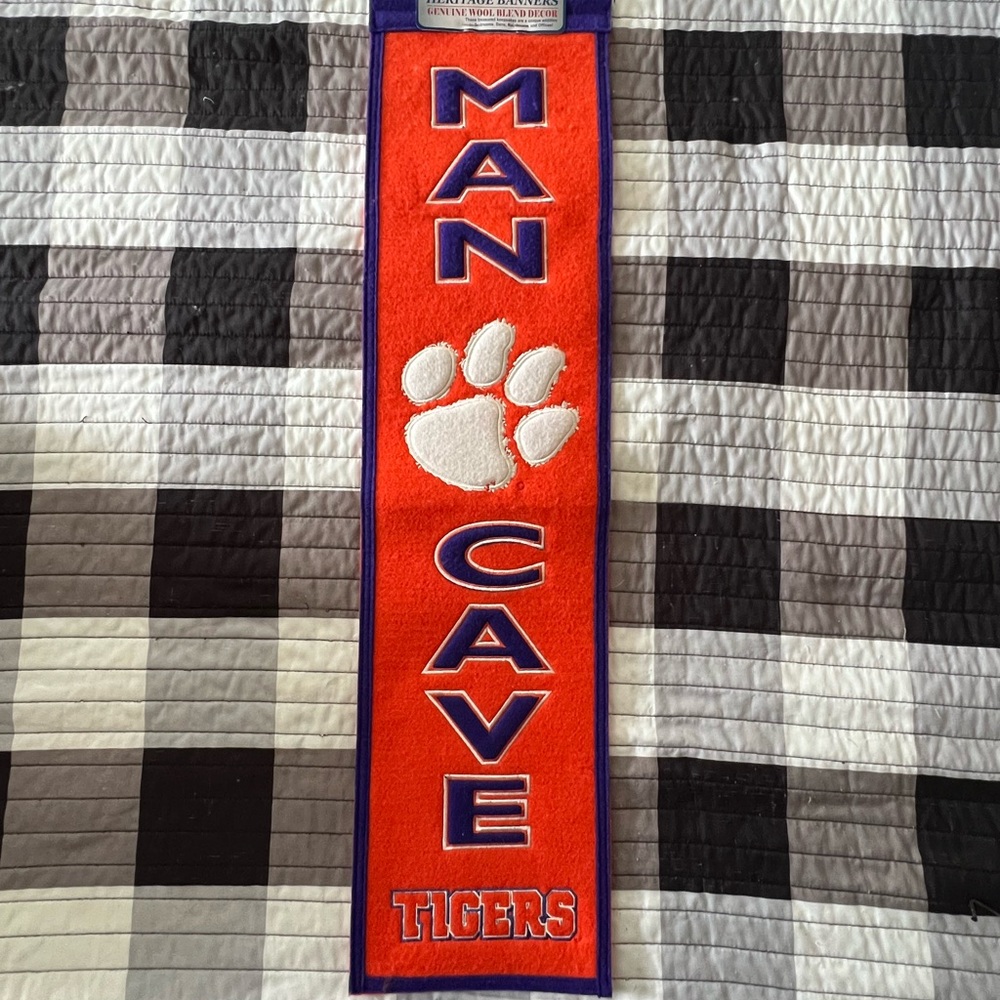 Clemson Tigers Banner NWT